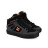 Sneaker DC SHOES "Pure High-Top EV", Kinder, Gr. 13,5(31), grau (grau, schwarz, orange), Obermaterial: Leder / Futter: Textil / Außensohle: Gummi, Schuhe