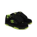 Sneaker DC SHOES "DC Coiler", Gr. 8,5(41), gelb (schwarz, lime), 42.52% Leder, 34.74% Synthetikmaterial, 22.74% Polyester, Schuhe