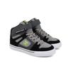 Sneaker DC SHOES "Pure High-Top EV", Kinder, Gr. 13,5(31), schwarz (schwarz, grau, grau), Obermaterial: Leder / Futter: Textil / Außensohle: Gummi, Schuhe