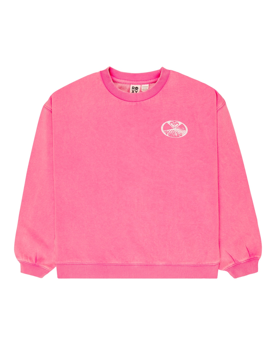 Sweatshirt ROXY "Lineup Brushed", Mädchen, Gr. 10(140-148cm), rosa (pink cosmos), 55% Baumwolle, 25% Baumwolle, 20% Polyester, Sweatshirts Sweatshirt