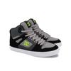 Sneaker DC SHOES "Pure High-Top", Gr. 9,5(42,5), gelb (schwarz, lime), Obermaterial: Leder / Futter: Textil / Außensohle: Gummi, Schuhe