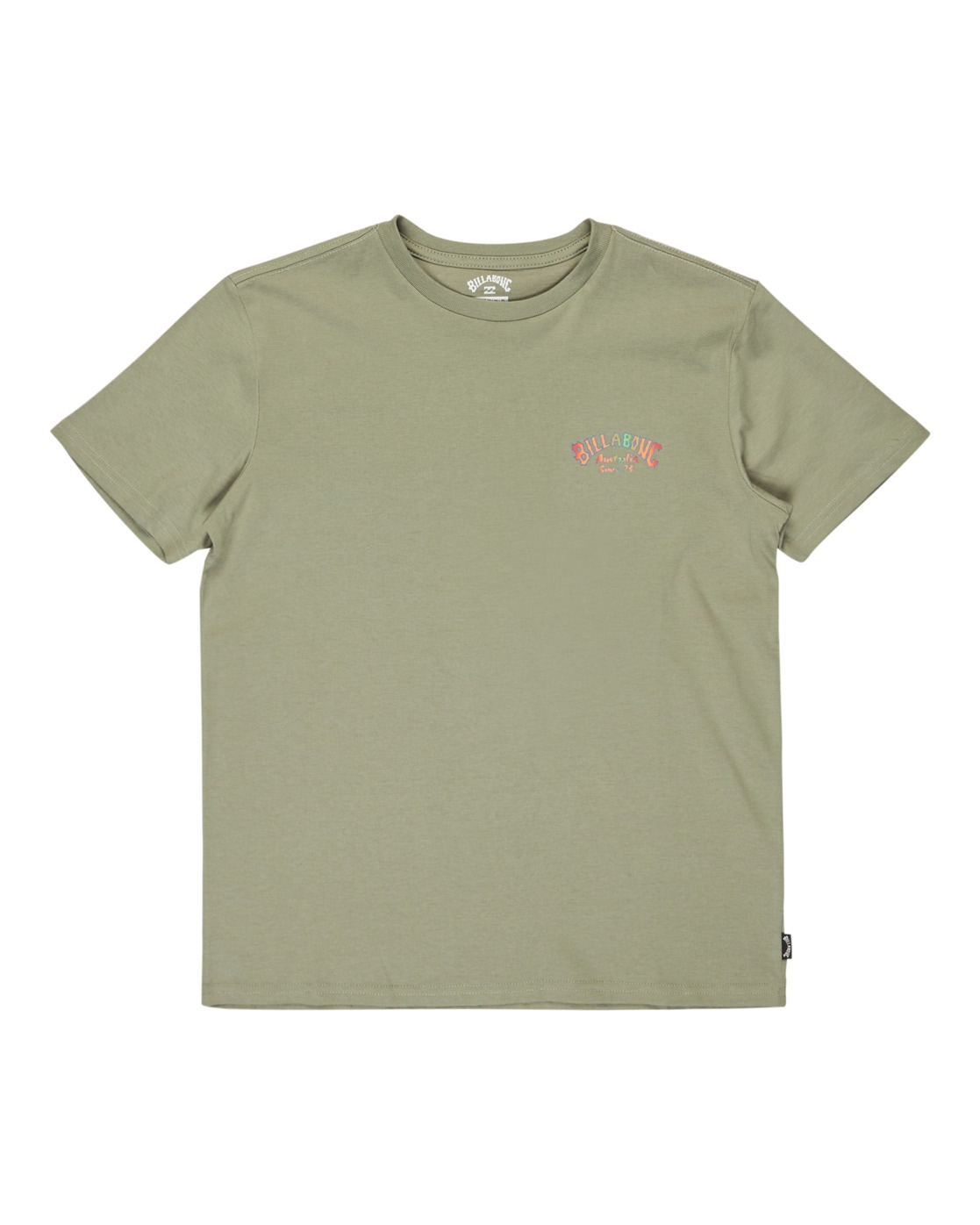 T-Shirt BILLABONG "Origin", Kinder, Gr. 8(125-130cm), grün (grau grün), 100% Baumwolle, Shirts Image
