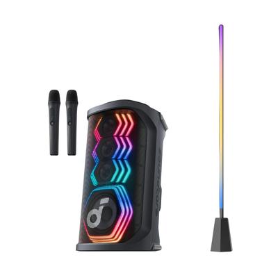 Rave 3S | KI Karaoke Party-Lautsprecher mit 200W Sound + eufy Zimmer-Stehlampe E10 Image