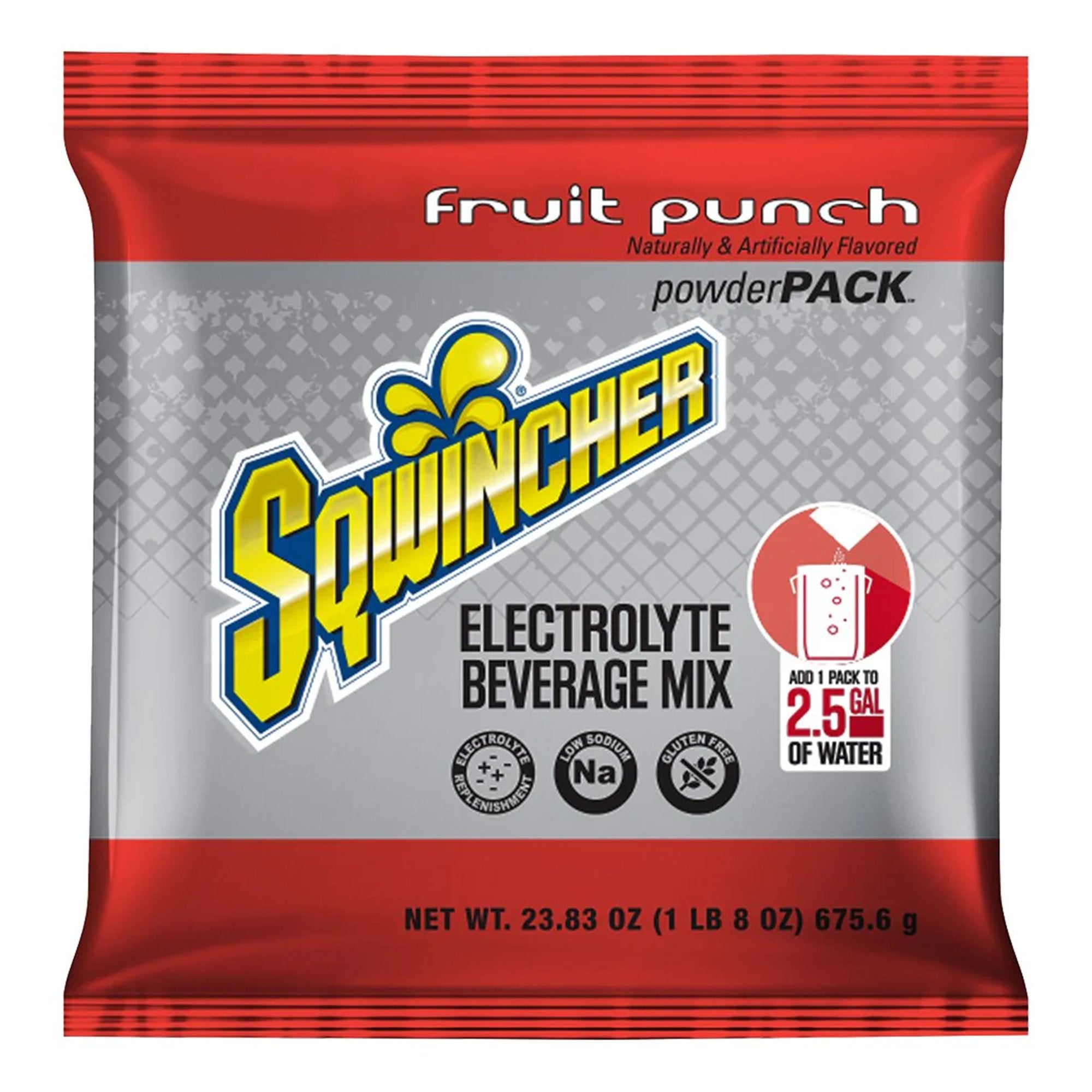 Sqwincher Powder Pack Oral Electrolyte Solution Fruit Punch Flavor 23.83 oz. Electrolyte (1065941_PK) 1/PK Sqwincher® Powder Pack® Electrolytes