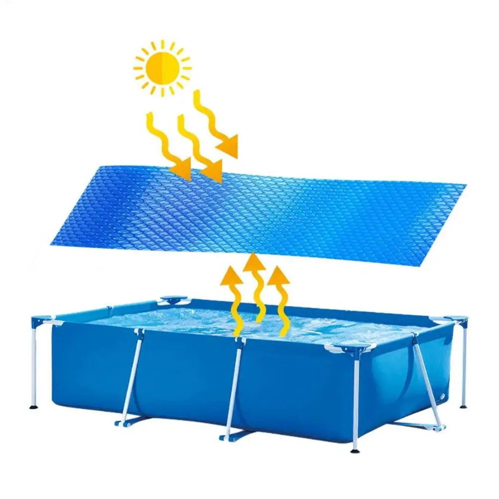 Couverture solaire de piscine couverture solaire rectangulaire pour piscines creusées hors sol couverture solaire de piscine