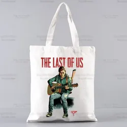 The Last Of Us Joel Ellie Grafik Cartoon bedruckte Leinwand Umhängetasche weiblich Harajuku lustig großes Fassungsvermögen Eco
