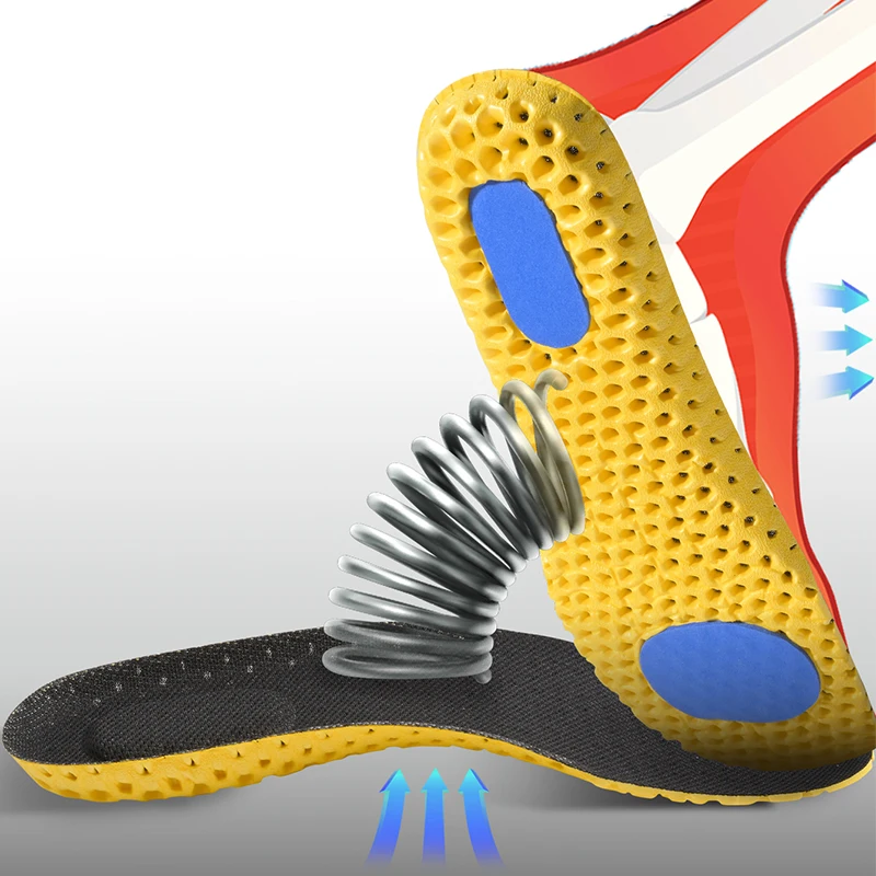 3Pairs/6Pairs Memory Foam Einlegesohlen Für Schuhe Sohle Mesh Deodorant Atmungsaktive Kissen Laufende Einlegesohlen Für Füße Image