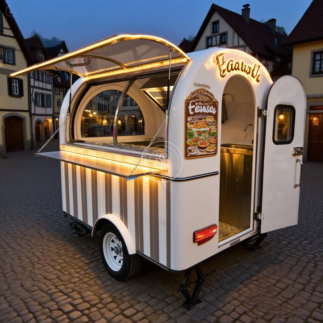 rimorchio per camion per alimenti cucina mobile usa Carrello per alimenti Ristorante Rimorchio per caffè Carrello per gelato Carrello per alimenti in vendita