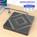 Unità CD/DVD esterna USB 3.0 tipo C Lettore e scrittore masterizzatore dischi DVD Max 24X CD 8X per Mac OS Linux Windows 11/ 10/ 8/ 7/ XP