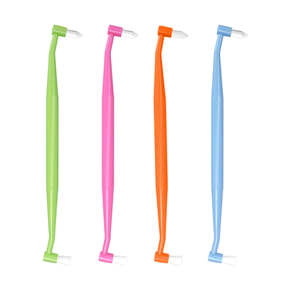 Kieferorthopädische Zahnbürste, Einzelbündelbürste, Doppelkopfzähne, Interdental-Weisheitszähne, Bürste, Zahnspangen mit weichen Borsten, Reinigung von Katzenbru Image