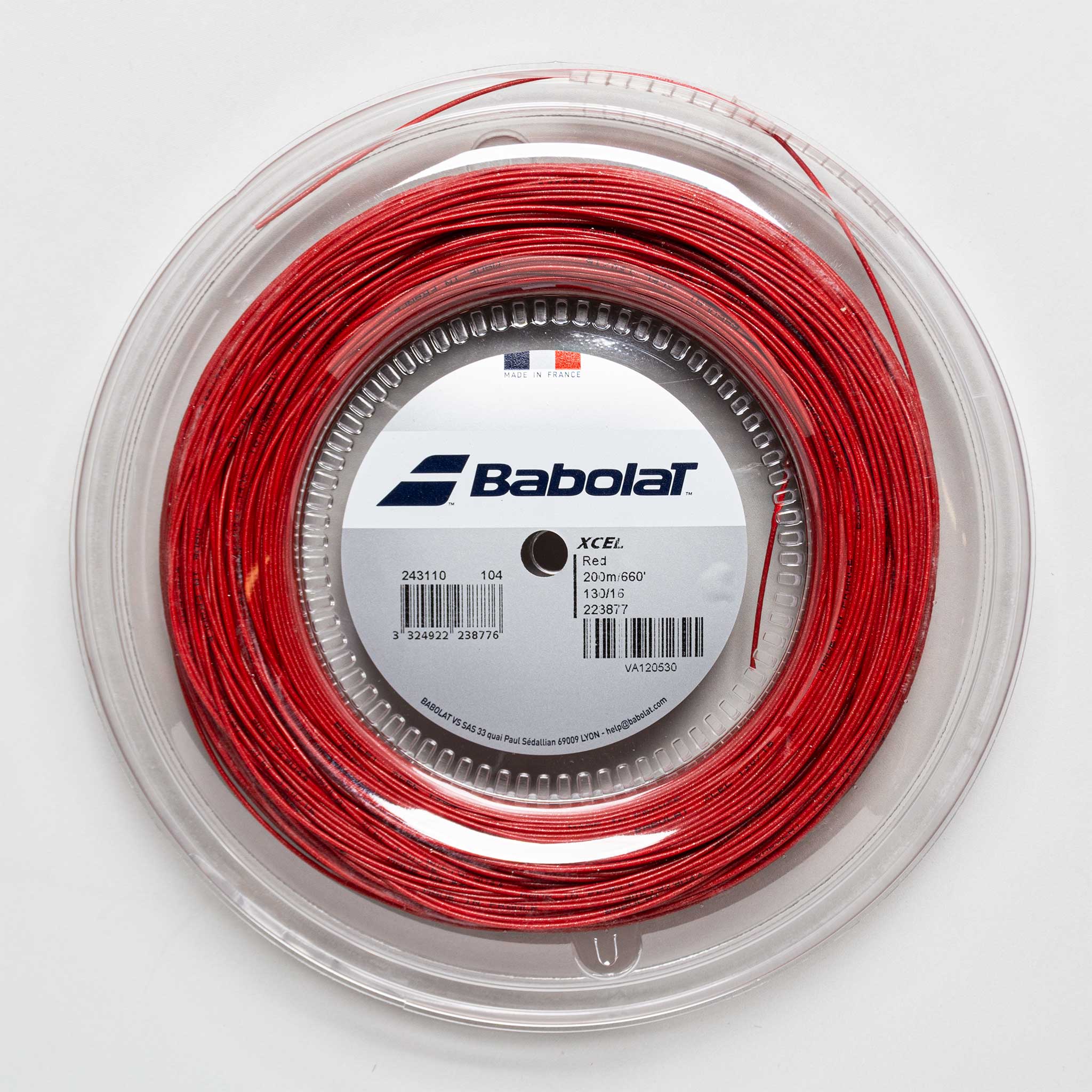 Babolat Xcel 16 660' Tennis String Reels Red