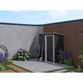 Casetta da giardino in acciaio galvanizzato grigio BIRON - 1,1m²