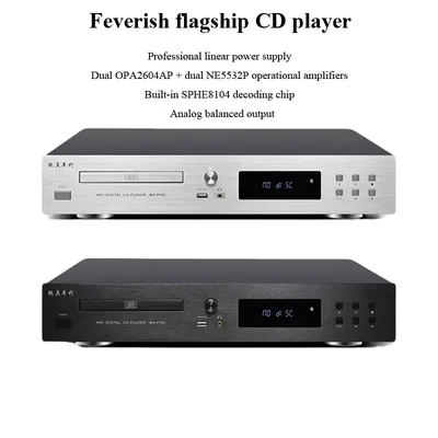 Lossless HIFI CD Player with Bluetooth 5.3 DTS Decoding DSP Sound Effects Home CD Music Player OPA2604AP Operational Amplifier