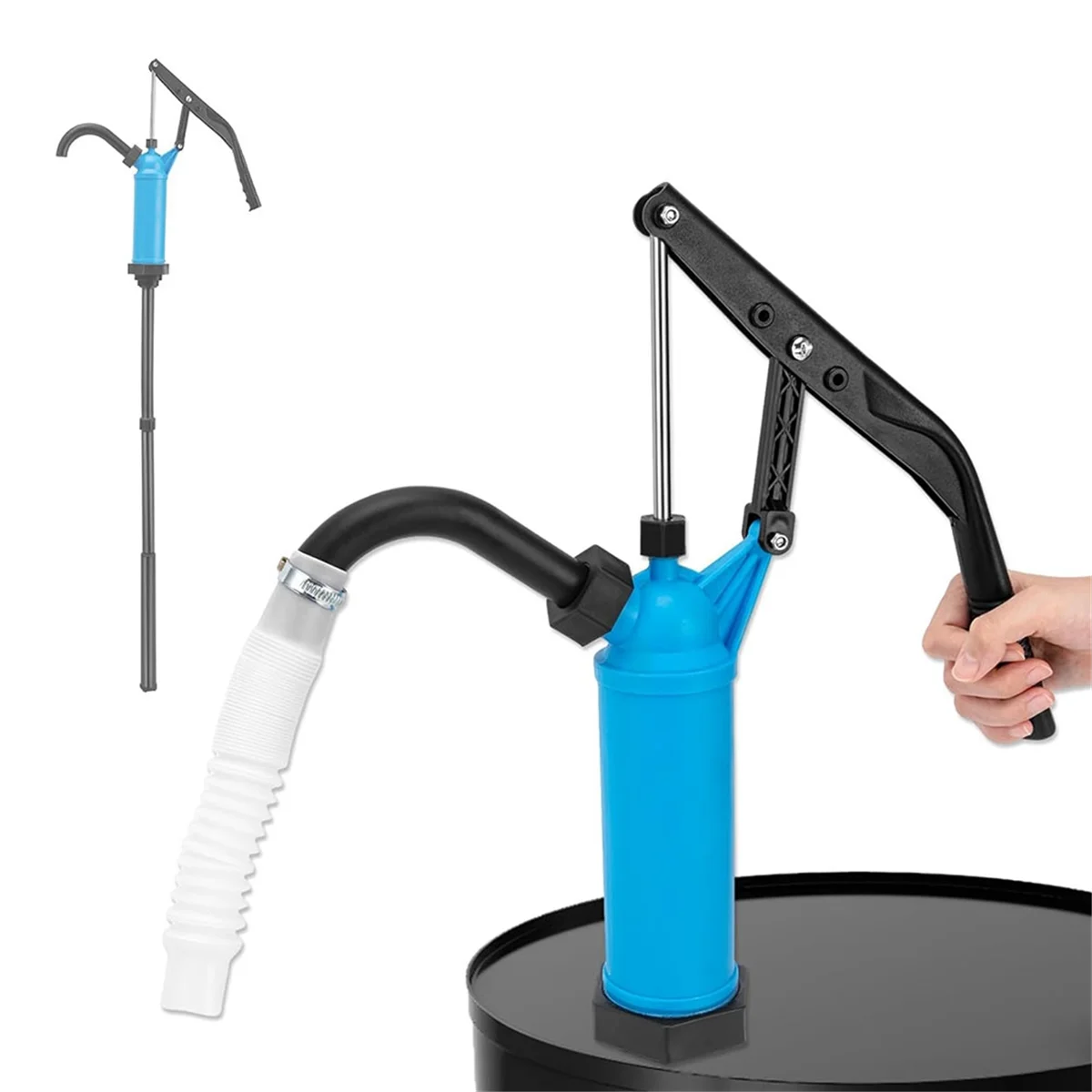 SEMOIC 55 Gallon Drum Pump, Lever Action Barrels Pump Fits 5-55 Gallon Drums, Water Drum Pump/Hand Drum Pump