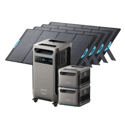 Anker SOLIX F3800 Plus + 2Ã— Expansion Battery + 4Ã— 400W Solar Panel