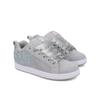 Sneaker DC SHOES "Court Graffik Se", Gr. 5,5(36,5), grau (grau, grau, weiß), 70.4% Leder, 29.3% Synthetikmaterial, 0.3% TPU, Schuhe