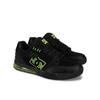 Sneaker DC SHOES "Versatile Le", Gr. 10(43), gelb (schwarz, lime), 50.71% Leder, 37.83% Synthetikmaterial, 11.46% Polyester, Schuhe
