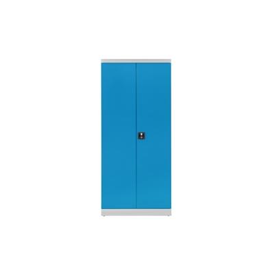 PROREGAL Schubladenschrank Chinchilla mit 27 Schubladen + 3 Ablageboden | HxBxT 179x80x41cm | Lichtgrau/Lichtblau | Spind, Schubladen Image