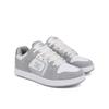 Sneaker DC SHOES "Manteca 4", Gr. 6(37), grau (grau, grau, weiß), 53.02% Leder, 46.98% Synthetikmaterial, Schuhe
