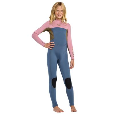 Neoprenanzug ROXY "4/3mm Prologue+", Kinder, Gr. 16 ( 163-170cm & 50-55 kg), ash, 87% Polyester, 13% Spandx, Sportanzüge