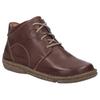 Schnürstiefelette JOSEF SEIBEL "Neele 46", Damen, Gr. 38, braun (kastanie), Leder, casual, Schuhe, Freizeitschuh, Komfortschuh mit Wechselfußbett aus Leder