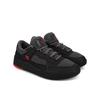 Sneaker DC SHOES "DC Metric", Gr. 7(39), rot (grau, grau, rot), 45.88% Leder, 32.94% Synthetikmaterial, 21.18% Polyester, Schuhe