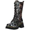 Schnürstiefel LAURA VITA "LAURA VITA Stiefel Leder/Textil", Damen, Gr. 38, schwarz, Leder, Textil, casual, Schuhe