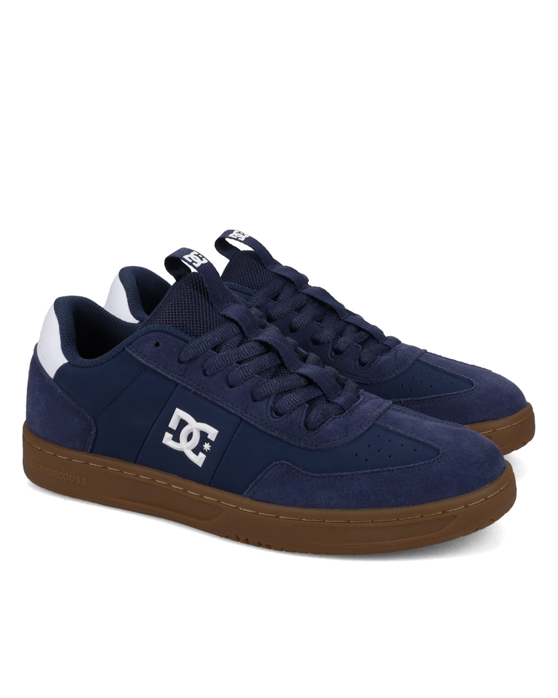 Sneaker DC SHOES "DC Astrix", Herren, Gr. 11,5(45), blau (navy, gum), 61.35% Leder, 38.65% Synthetikmaterial, Schuhe Sneaker