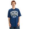 T-Shirt DC SHOES "Elective", Herren, Gr. M, blau (estate blau), 75% Baumwolle, 25% Baumwolle, Kurzarm, Shirts