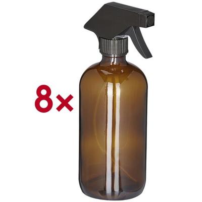 relaxdays 8er-Pack Glas-Sprühflaschen 500 ml