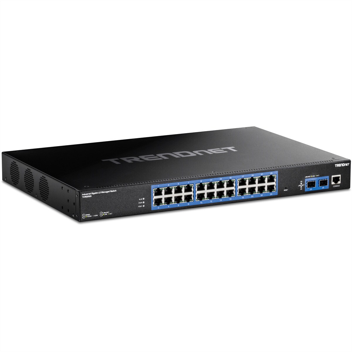 TRENDnet TI-RG262i Rackmount Switch, 26-Port Industrial Gigabit L2 Managed Image