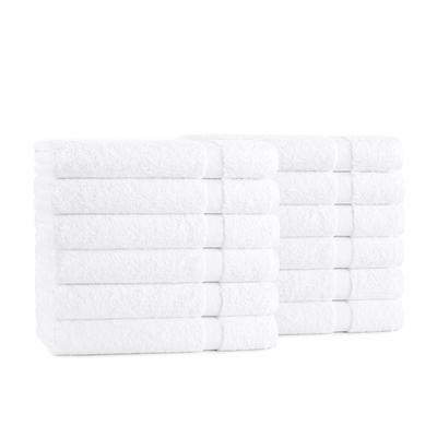 Arkwright Home Admiral Bath Towel 25x54 White (12/Pack) (P-ADM-BATH-135)
