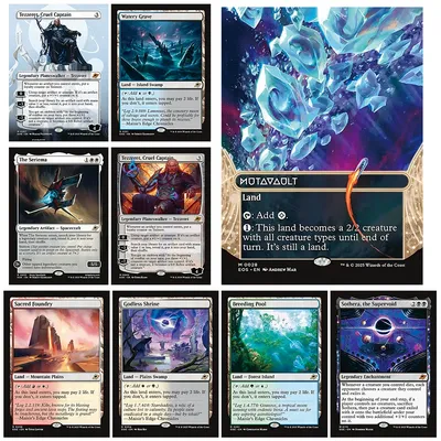 DIY hausgemacht Magic the Gathering Storms Zezzeret Heilige Gießerei Zucht Pool Godless Shrine Brechender Laser-Regenbogen-Blitz Image