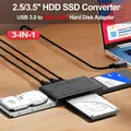 Adattatore per disco rigido IDE da USB 3.0 a SATA 3 in 1 Convertitore di trasferimento dati per unità ottica HDD SSD da 2,5/3,5 pollici per disco rigido desktop portatile
