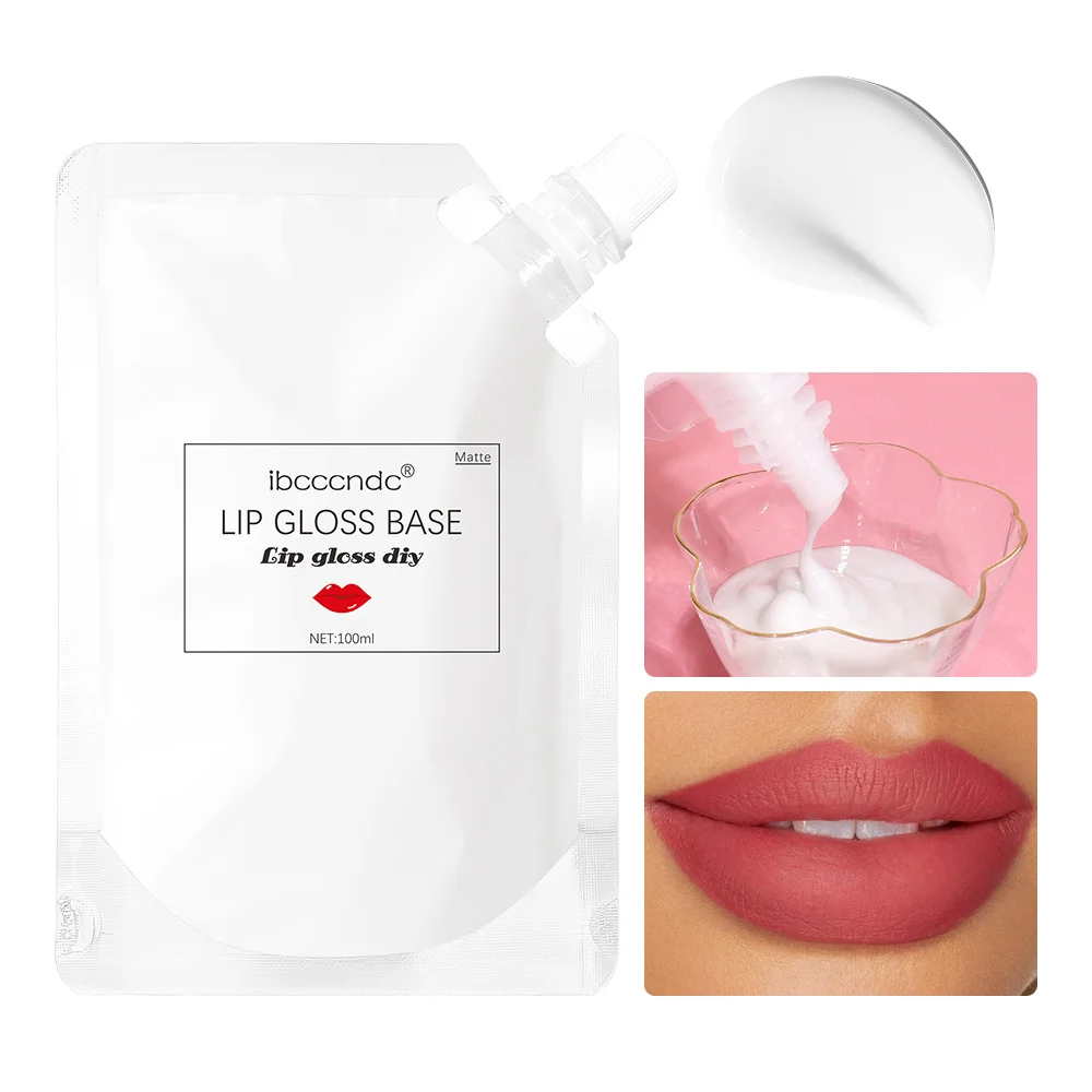 Machen Sie Lip Stain Lip Gloss Basis Gel DIY Lippenstift Rohstoff Matt Transparent Klar Antihaft Tasse Wasserdicht Make-Up Basis Image