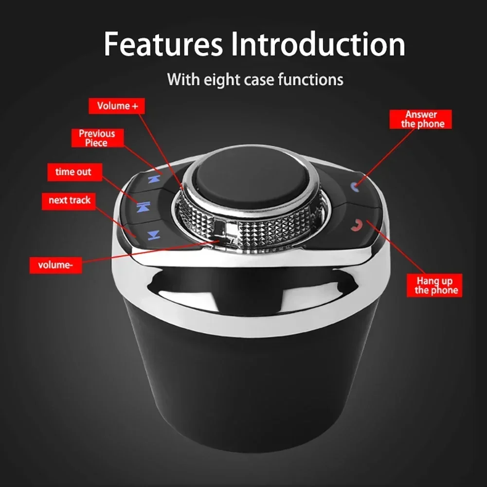 Universal Auto Drahtlose Lenkrad Steuerung Tasse Form mit 8-Tasten Funktionen Taste für Auto Android Multimedia Navigation Player Image