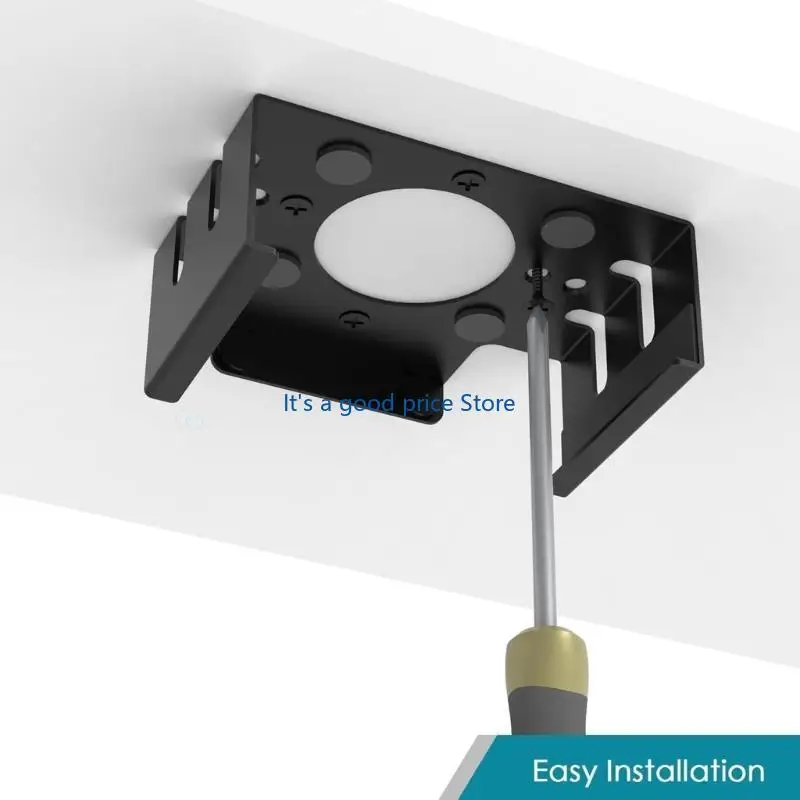 Sichere -Halterung Metallhalter für die Mini -Desktop -PC -Installation unter Desk Image