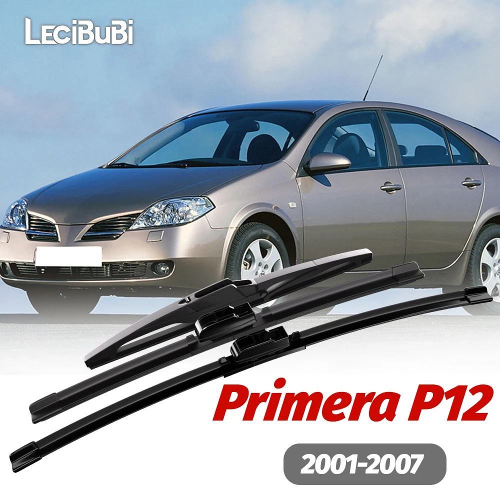 1 satz Vorne und Hinten Scheibenwischerblätter Scheibenwischer Für Nissan Primera P12 2001-2007 2002 2003 2004 2005 Zubehör Image