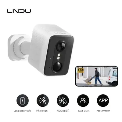 1/2PCS LNDU Outdoor WIFI Kamera CL01 SoloCam 4K UHD Sicherheit Kamera Zwei-Wege Audio Outdoor überwachung Kamera 5200mAh IP Kamera