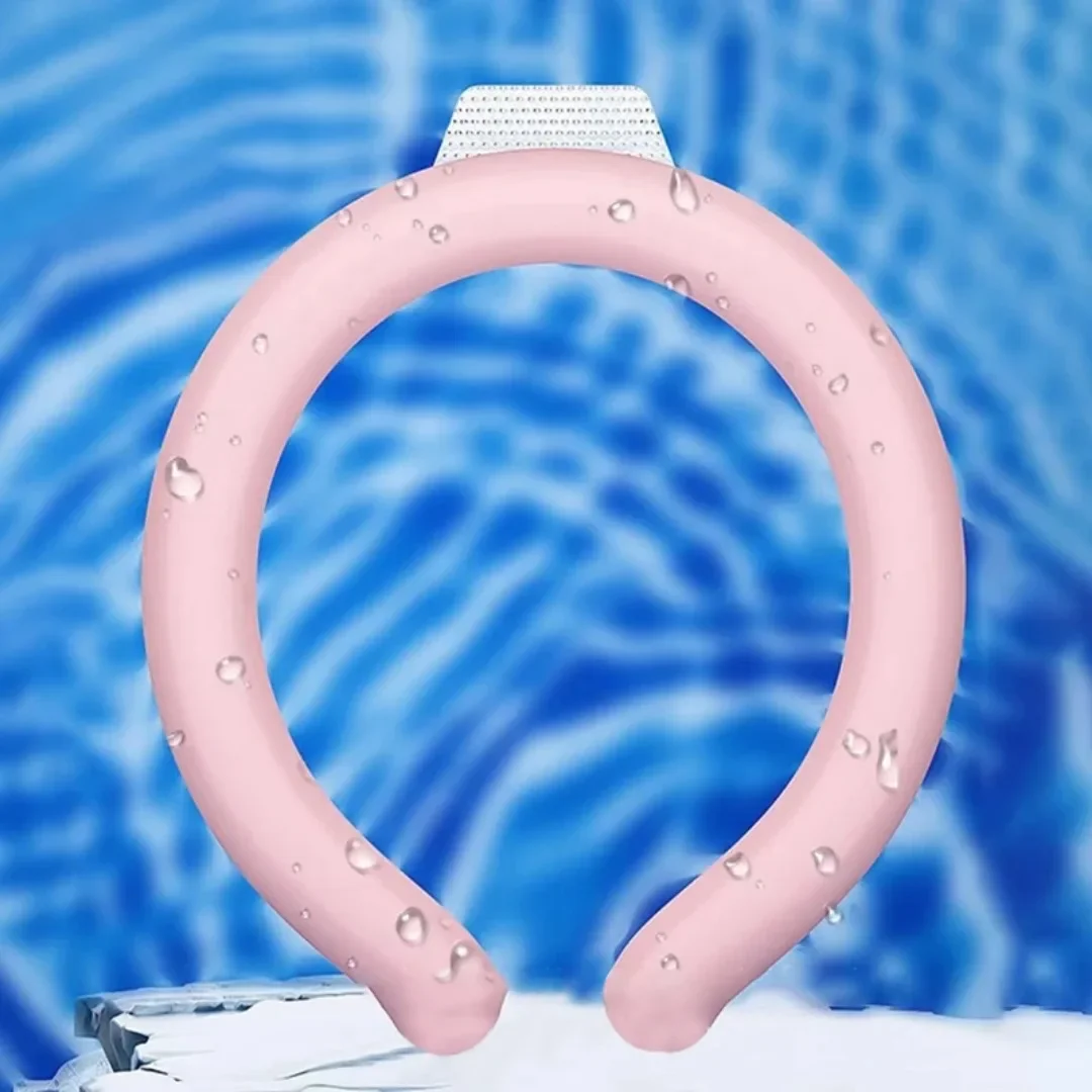 Sommer-Nackenkühlwürfel, Nackenkühlring, Nackenband für drinnen und draußen, Sport, Freizeit, Aktivität, Nackenbügel, Massage, Entspannungswerkzeuge Image