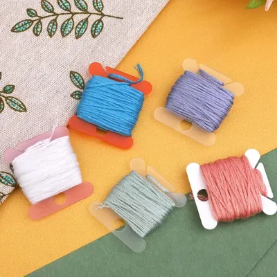 Plastic Floss Bobbins Embroidery Floss Cards for Cross Stitch Thread Craft DIY Hard Floss bobbins Sewing Storage Tool Supplies