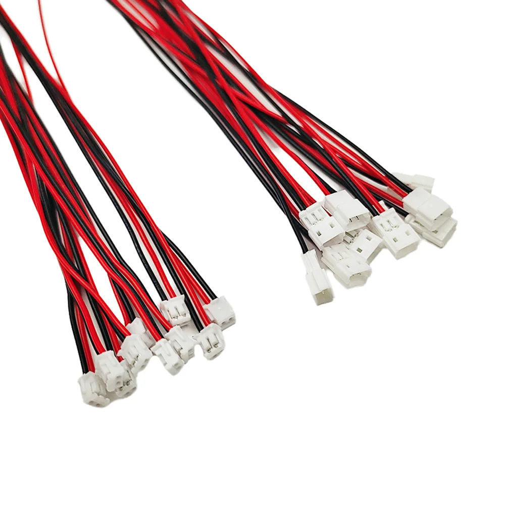 5/10 Paar JST ZH 1,5 mm 2PIN Micro-Elektrik-Stecker und Buchse mit 150 mm 24 AWG-Drahtkabeln Image
