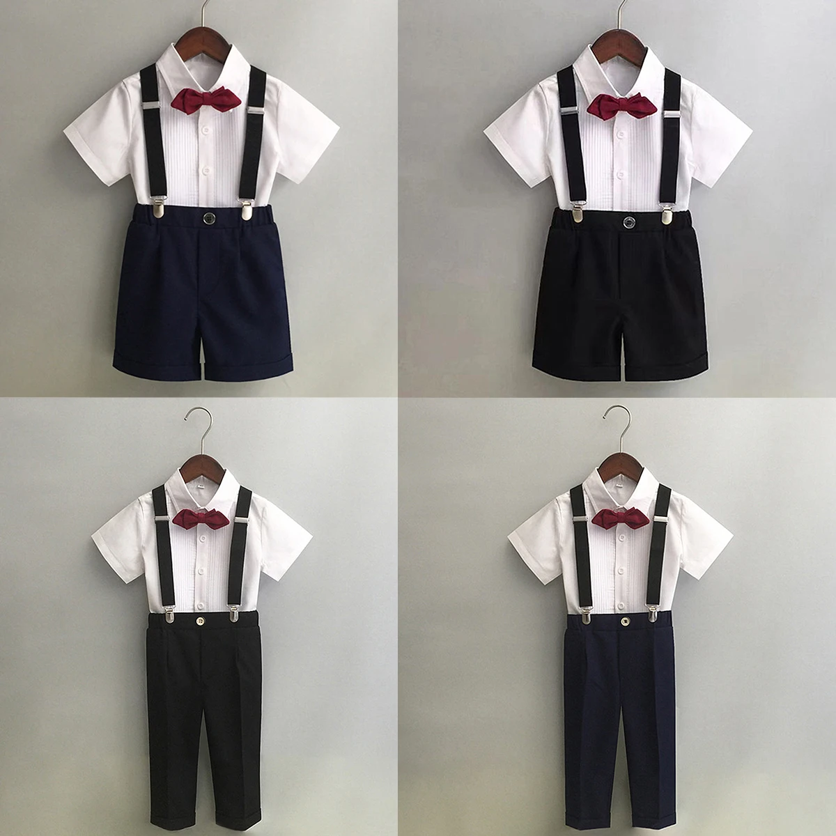 Baby Boy Outfit Kleinkind Hochzeitsanzug Kinder Geburtstag Party Geschenkset Kinder Schule Abschluss Fotografie Performance Kleidung Image