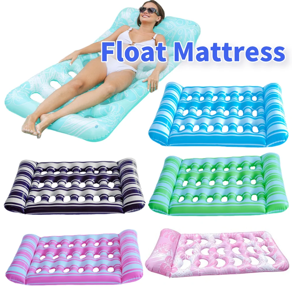 Hängematte Liege Stuhl Tragbare Aufblasbare Wasser Schlafen Bett Faltbare Schwimmende Liege Luft Matratze Outdoor Schwimmen Image