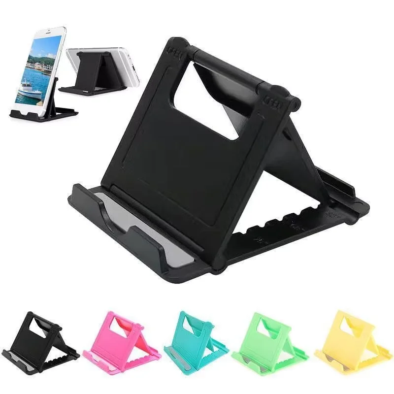 Mini Kreative Telefon Tablet Ständer Tragbare Flexible Faltbare Schreibtisch Halter Handy Halterung Desktop Faul Ständer für Smartphone Image