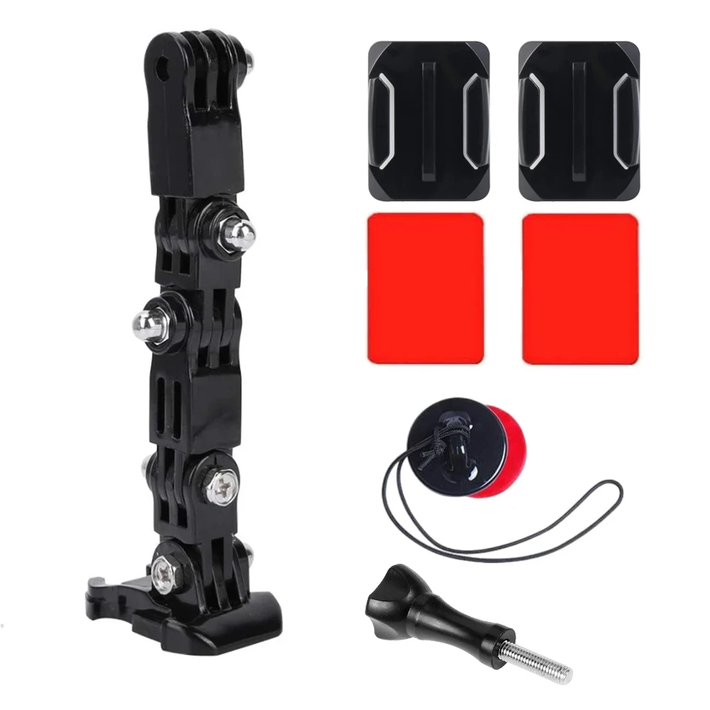 Motorrad Helm Halterung Kinn Halter Für GoPro Hero 13 12 11 10 9 8 Insta360 AKASO DJI Osmo Action 5 PRO 4 3 2 Kamera Zubehör Image