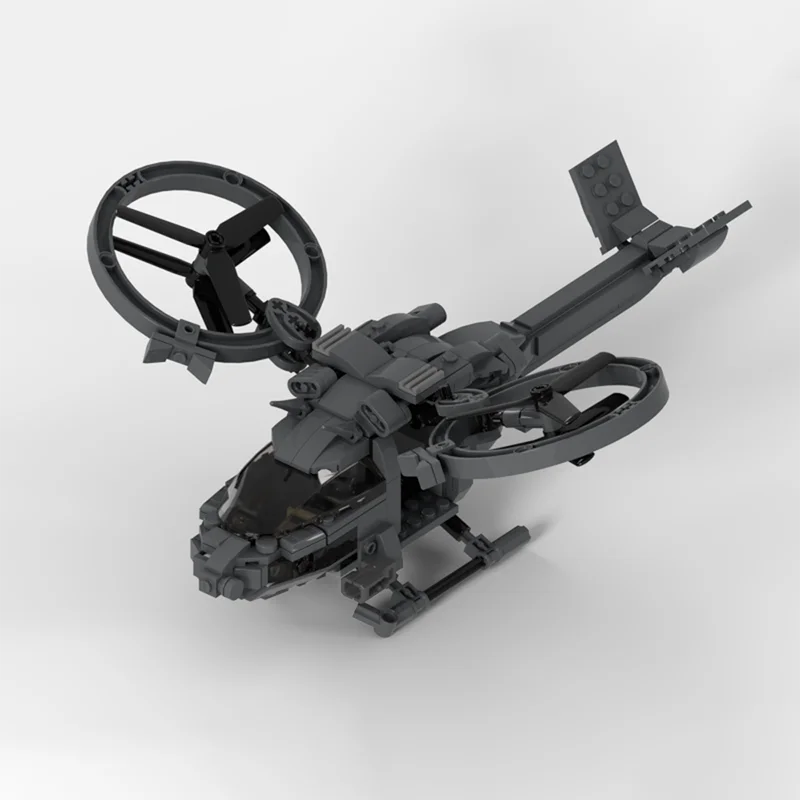 MOC Flugzeug Hubschrauber Samson SA-2 Modell Kreative DIY Montage Baustein Spielzeug kinder Geburtstag Geschenk Image