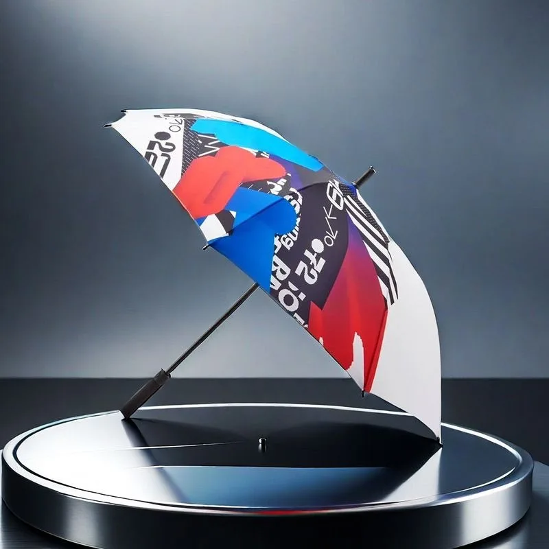 Für BMW Regenschirm mit langem Griff, vollautomatisch, Persönlichkeit, Motorsport, verdickt, winddicht, Geschäftswerbung, Golfschirm Image