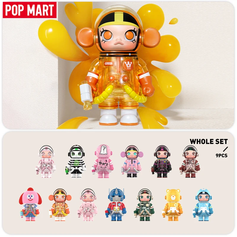 POP MART MEGA SPACE MOLLY 100 % Serie 4 Blindbox 1 Stück/9 Stück Mystery Box Image