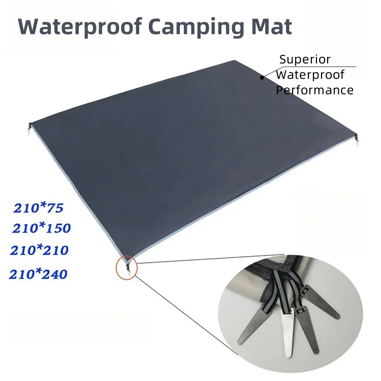 Ultraleichte wasserdichte Campingmatte mit Pfählen, große tragbare Zeltmatratze, Strandmatte, Picknickdecke für Outdoor-Abenteuer Image